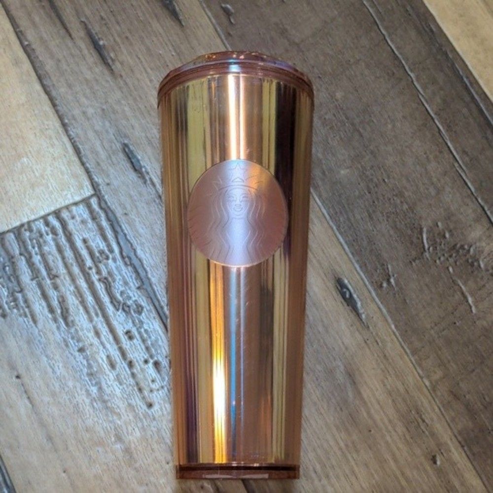 Starbucks Iridescent Rose Pink 24oz Hologram Limited Edition Tumbler